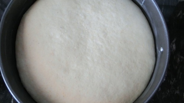 La masa fermentando.