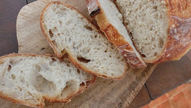 Miga del pan con Txakinarto escaldado