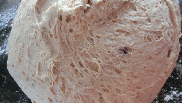 Tras el reposo corto y antes que fermente mucho...