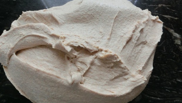 La masa recién amasada.