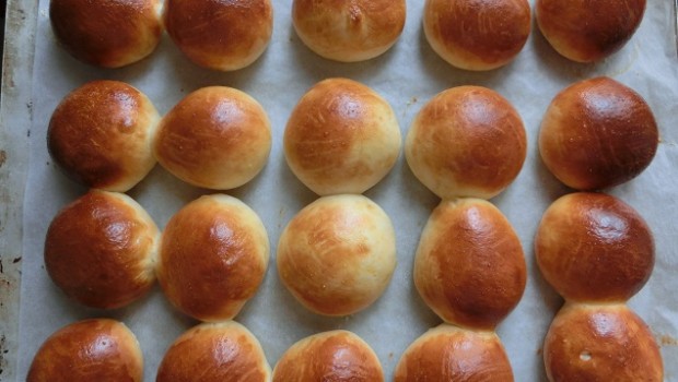 Horneamos. Se ven las zonas más frías de mi horno.